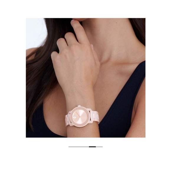 Movado Bold Ceramic Pink Watch - Picture 3 of 8